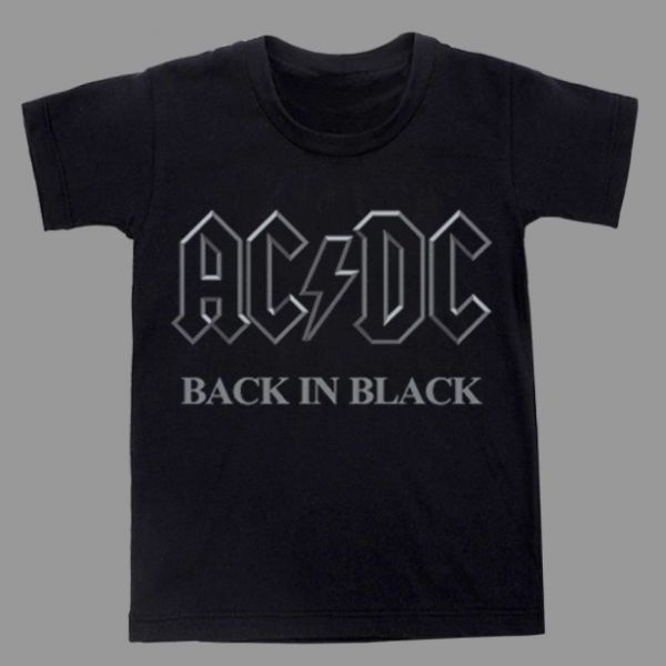 Camiseta Infantil AC/DC Back in Black
