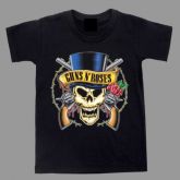 Camiseta Infantil Guns N' Roses - Skull Top Hat - Oficial