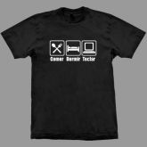 Camiseta No Fun - Comer, Dormir e Teclar